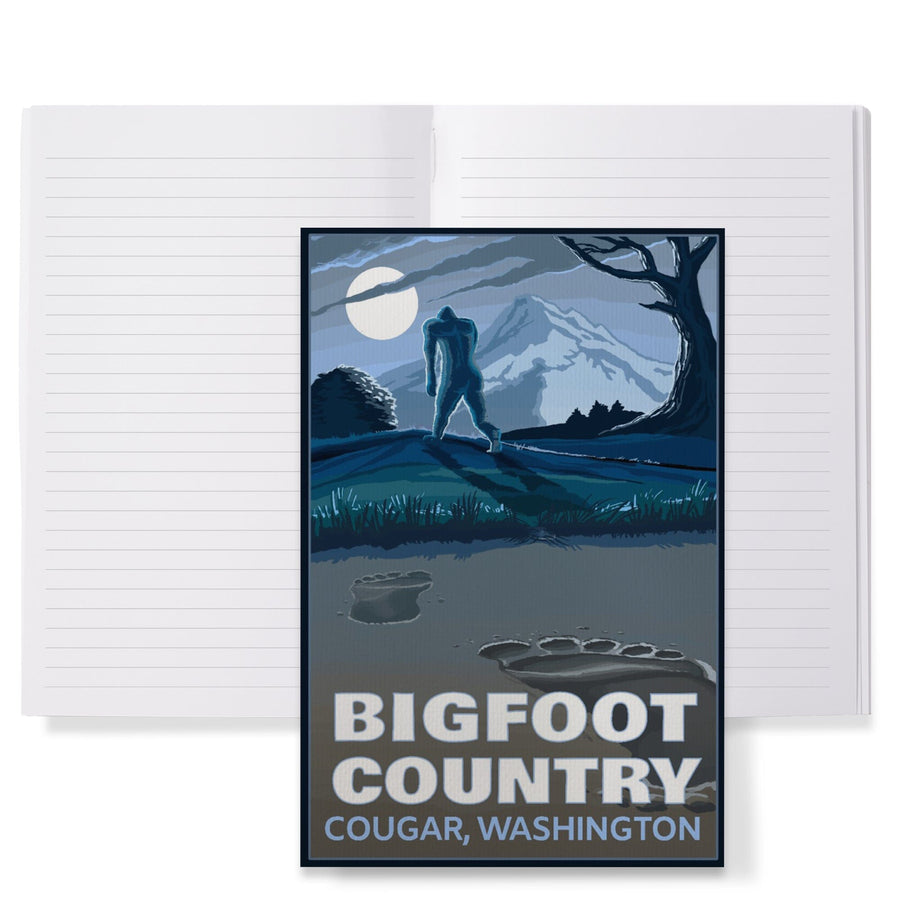 Lined 6x9 Journal, Cougar, Washington, Bigfoot Country, Lay Flat, 193 Pages, FSC paper Home Lantern Press 