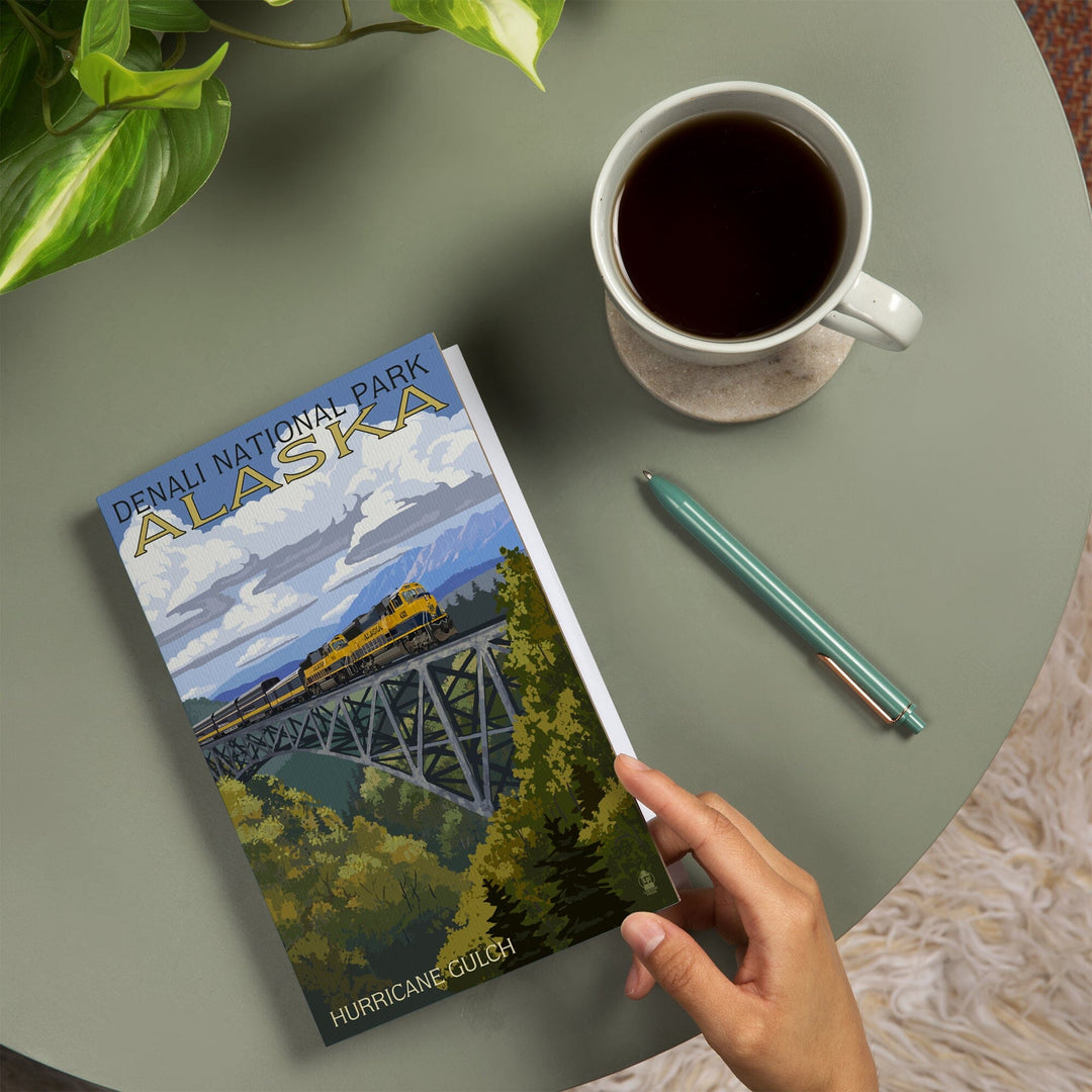 Lined 6x9 Journal, Denali National Park, Alaska, Hurricane Gulch, Lay Flat, 193 Pages, FSC paper Home Lantern Press 