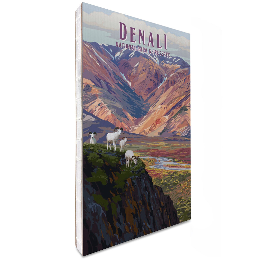 Lined 6x9 Journal, Denali National Park, Alaska, Painterly National Park Series, Lay Flat, 193 Pages, FSC paper Home Lantern Press 