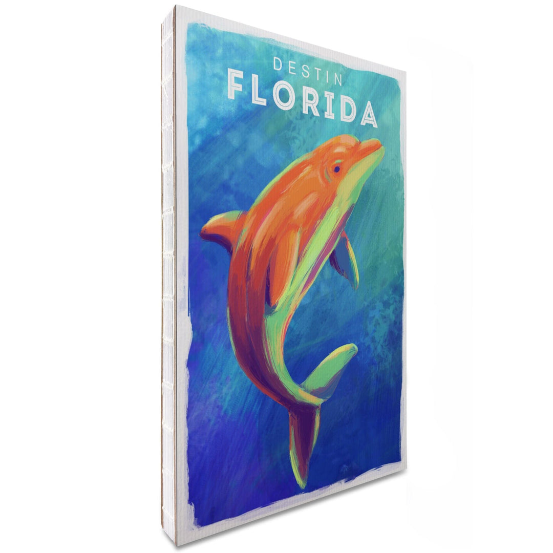 Lined 6x9 Journal, Destin, Florida, Vivid, Bottlenose Dolphin, Lay Flat, 193 Pages, FSC paper Home Lantern Press 