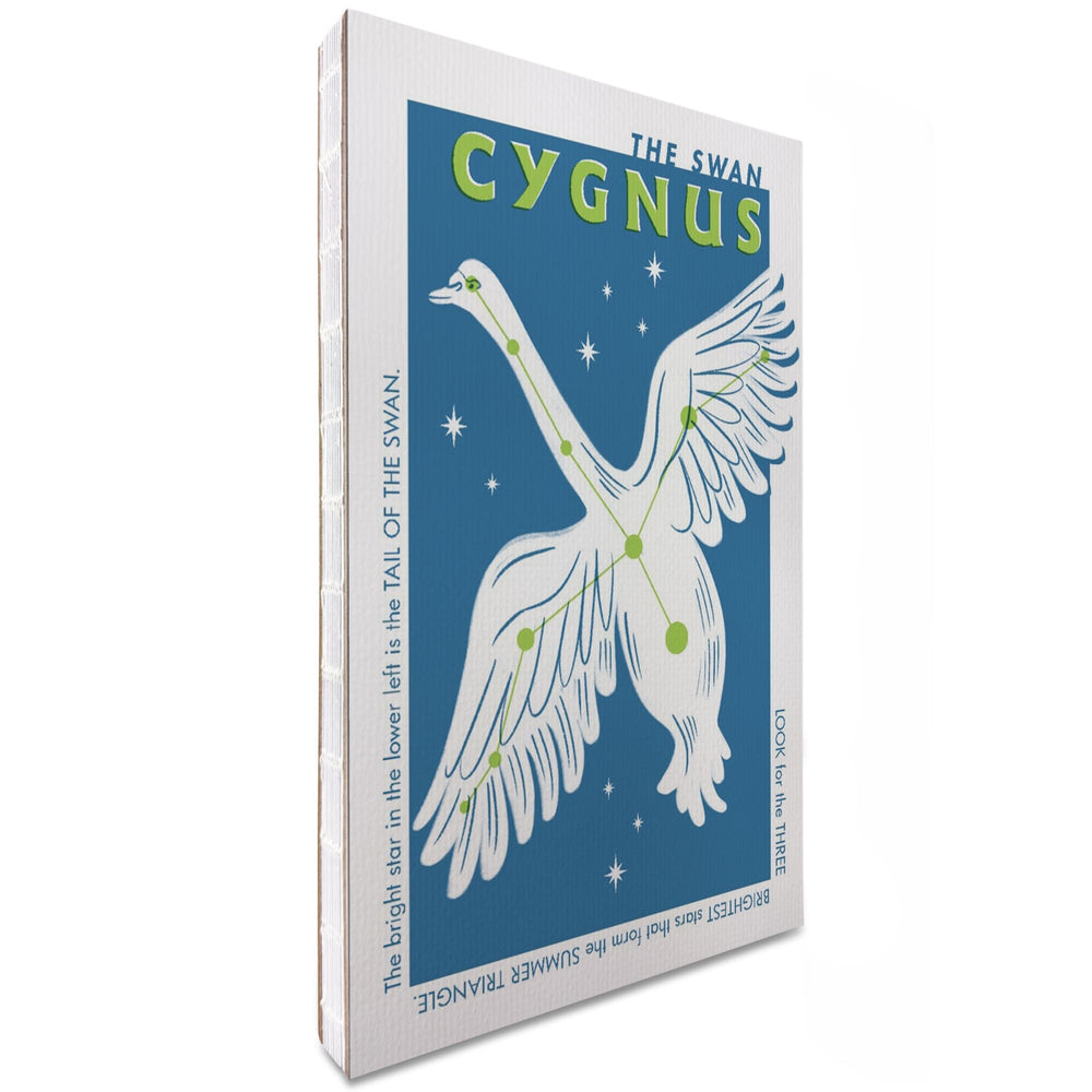 Lined 6x9 Journal, Drawings in the Stars Collection, Cygnus, The Swan Constellation, Lay Flat, 193 Pages, FSC paper Home Lantern Press 