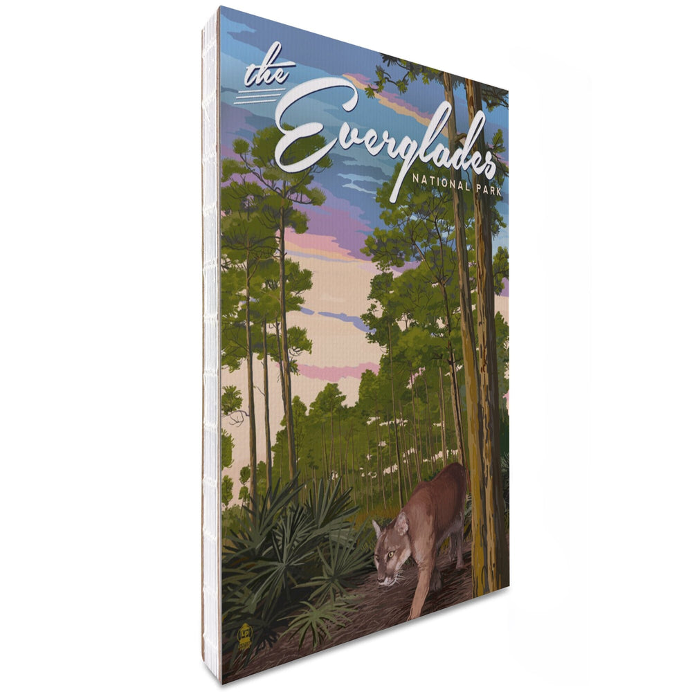 Lined 6x9 Journal, Everglades National Park, Florida, Panther and Pinelands, Painterly Series, Lay Flat, 193 Pages, FSC paper Home Lantern Press 