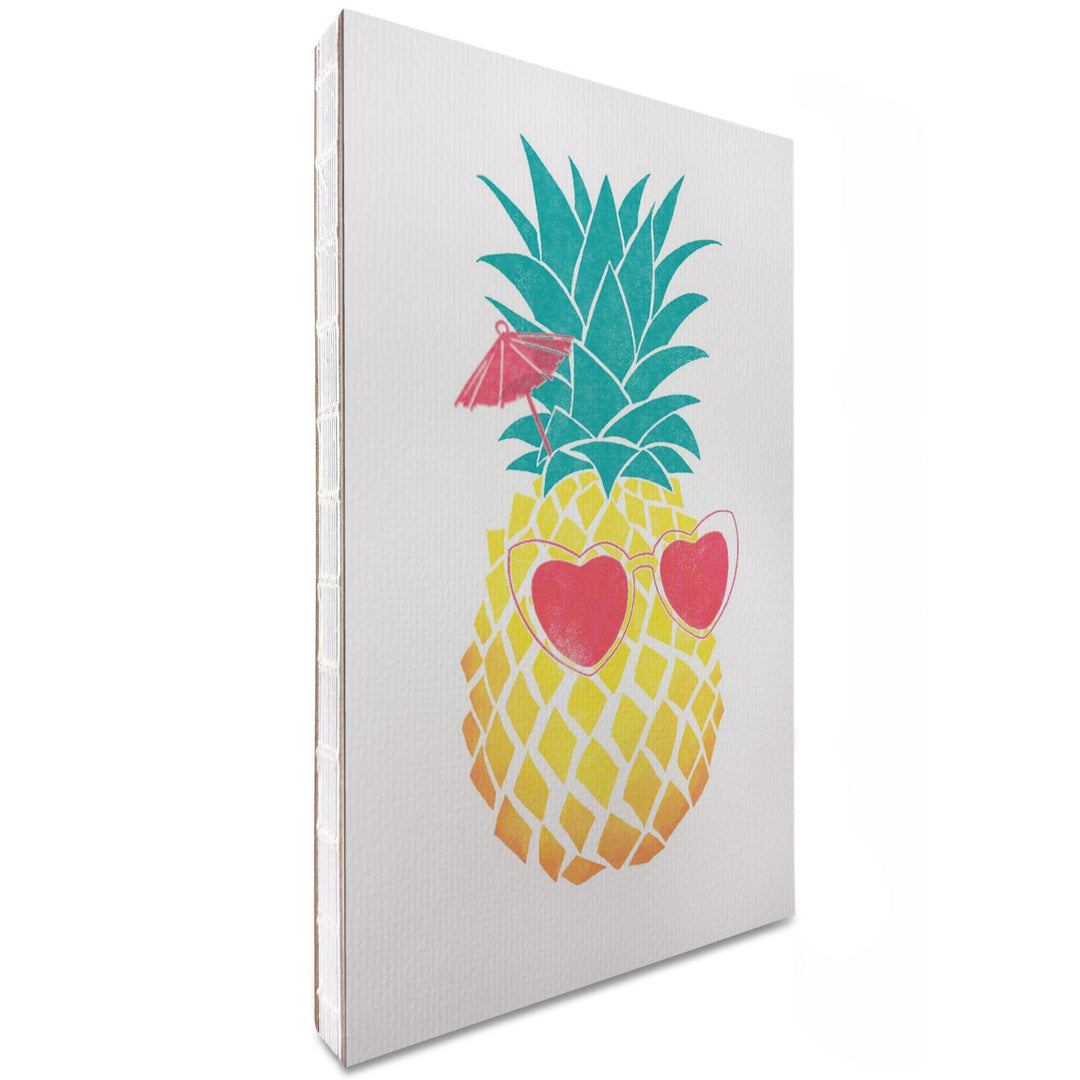 Lined 6x9 Journal, Florida, Pineapple, Tropicool, Watercolor Print, Lay Flat, 193 Pages, FSC paper Home Lantern Press 