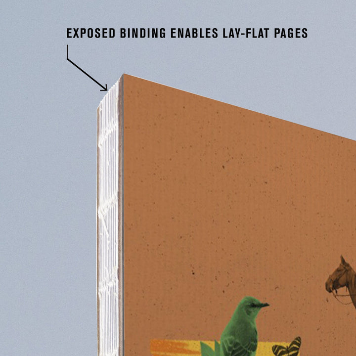 Lined 6x9 Journal, Florida, State Photomontage, State Series, Lay Flat, 193 Pages, FSC paper Home Lantern Press 