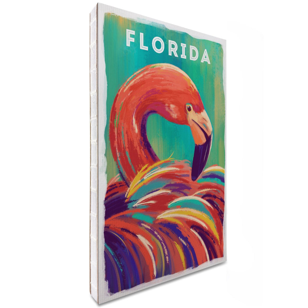 Lined 6x9 Journal, Florida, Vivid, Flamingo, Lay Flat, 193 Pages, FSC paper Home Lantern Press 