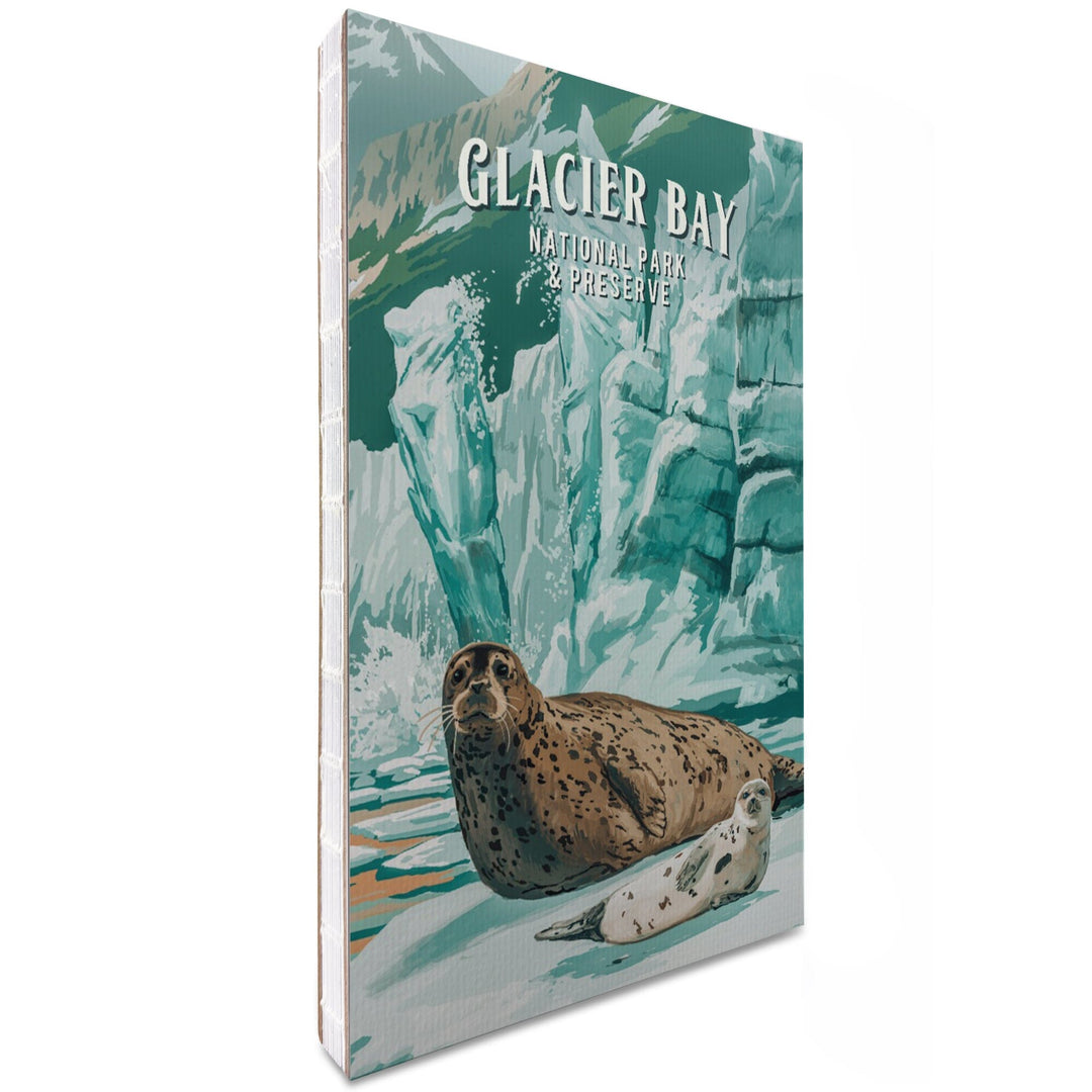 Lined 6x9 Journal, Glacier Bay National Park and Preserve, Alaska, Painterly National Park Series, Lay Flat, 193 Pages, FSC paper Home Lantern Press 