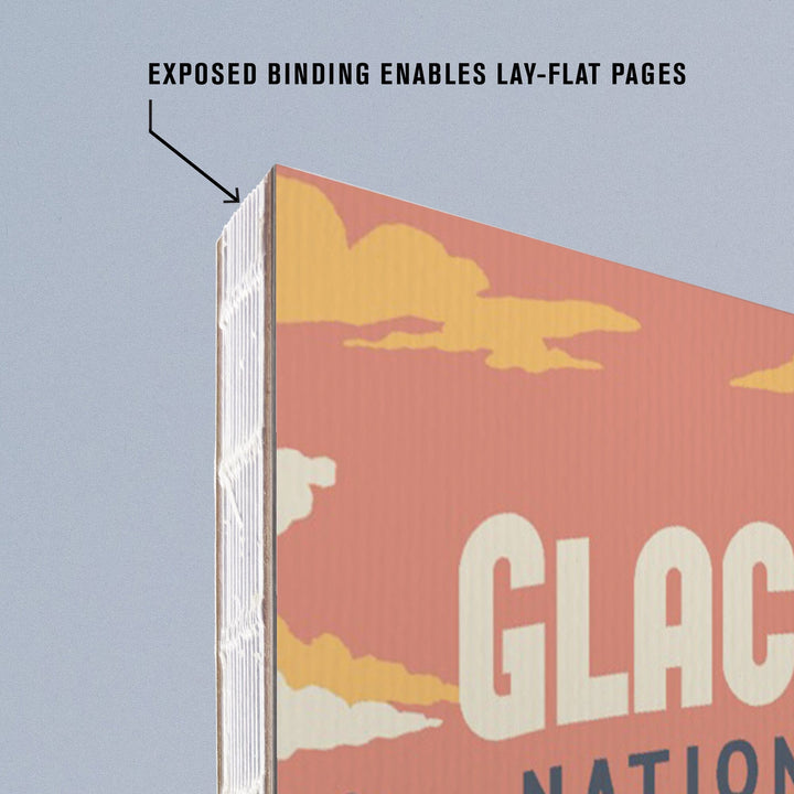 Lined 6x9 Journal, Glacier National Park, Montana, Explorer Series, Lay Flat, 193 Pages, FSC paper Home Lantern Press 