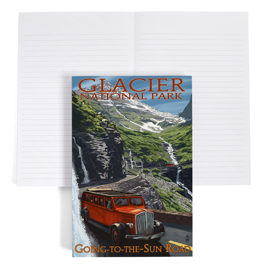 Lined 6x9 Journal, Glacier National Park, Montana, Going-To-The-Sun Road, Lay Flat, 193 Pages, FSC paper Home Lantern Press 