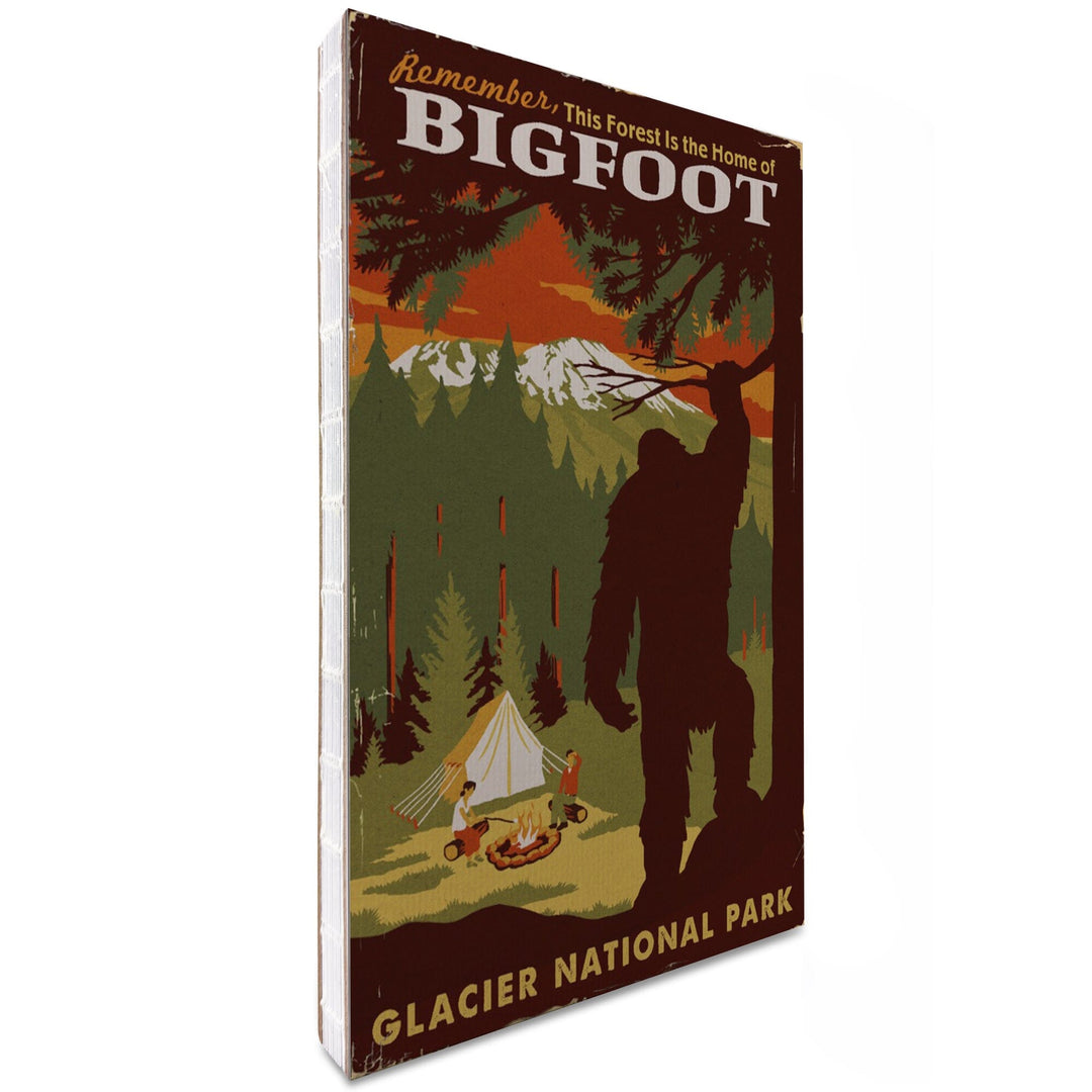 Lined 6x9 Journal, Glacier National Park, Montana, Home of Bigfoot, Lay Flat, 193 Pages, FSC paper Home Lantern Press 