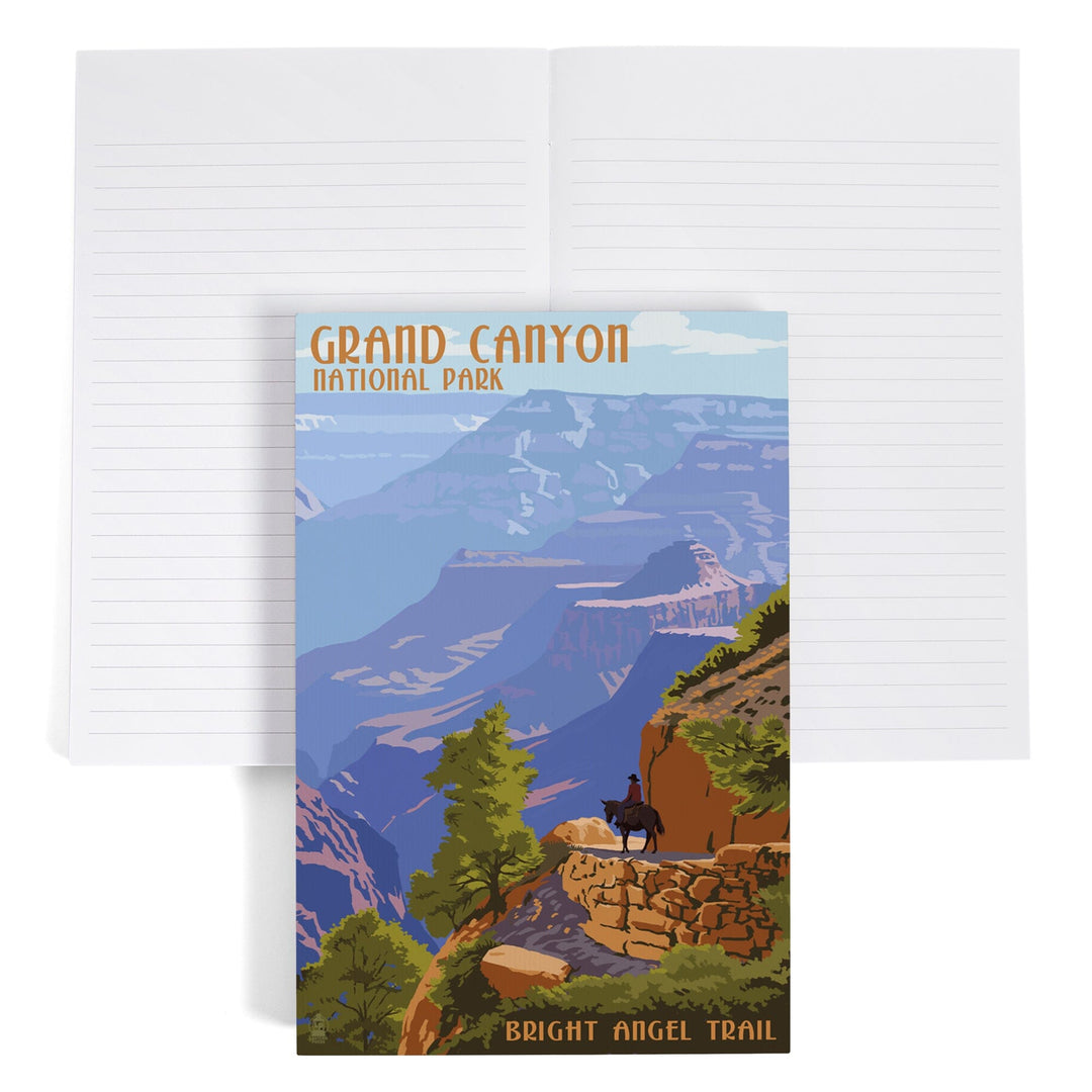 Lined 6x9 Journal, Grand Canyon National Park, Arizona, Bright Angel Trail, Lay Flat, 193 Pages, FSC paper Home Lantern Press 