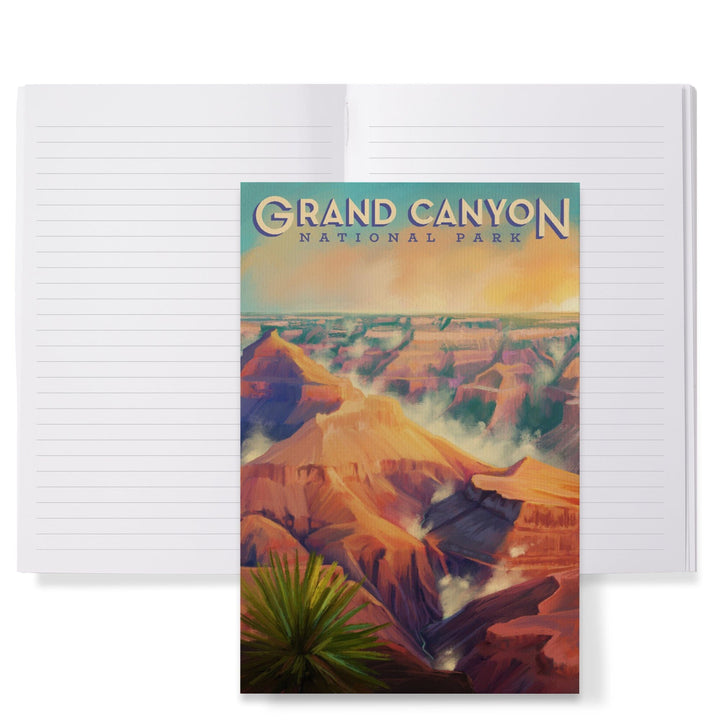 Lined 6x9 Journal, Grand Canyon National Park, Arizona, Oil Painting, Lay Flat, 193 Pages, FSC paper Home Lantern Press 