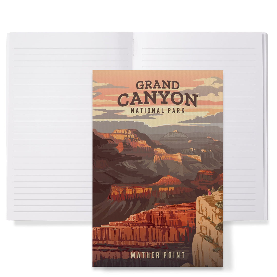 Lined 6x9 Journal, Grand Canyon National Park, Arizona, Painterly National Park Series, Lay Flat, 193 Pages, FSC paper Home Lantern Press 