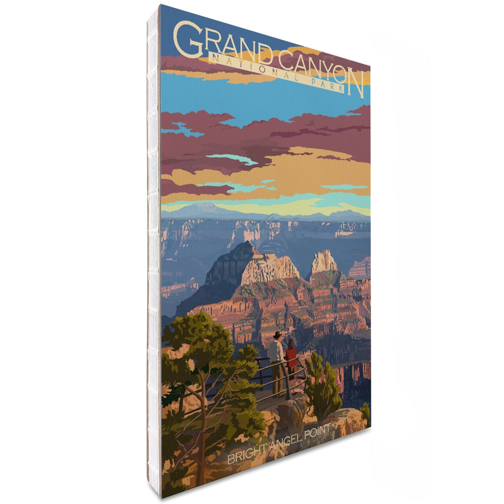Lined 6x9 Journal, Grand Canyon National Park, Arizona, Painterly Series, Bright Angel Point, Lay Flat, 193 Pages, FSC paper Home Lantern Press 