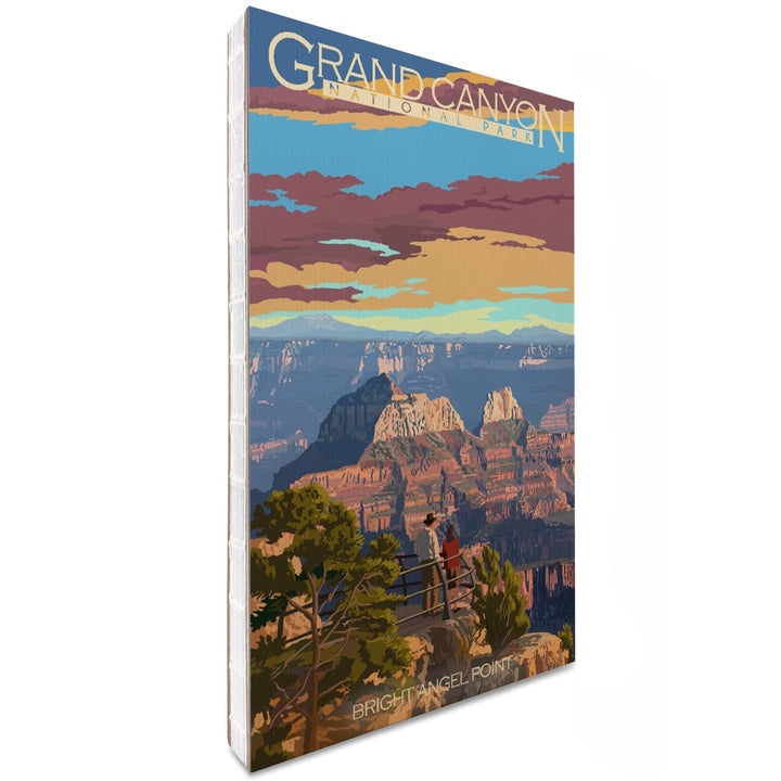 Lined 6x9 Journal, Grand Canyon National Park, Arizona, Painterly Series, Bright Angel Point, Lay Flat, 193 Pages, FSC paper Home Lantern Press 