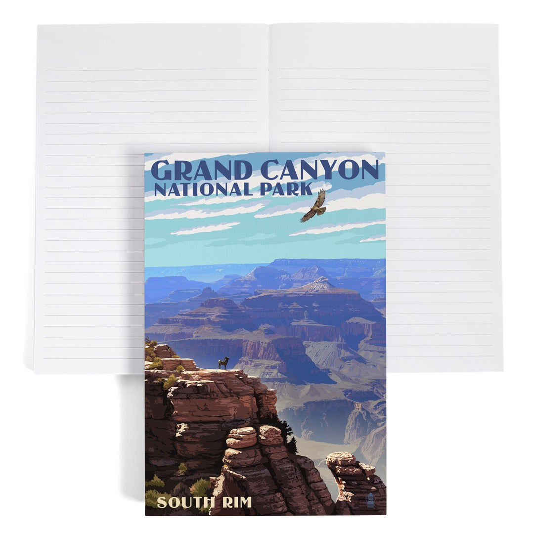 Lined 6x9 Journal, Grand Canyon National Park, Arizona, South Rim, Lay Flat, 193 Pages, FSC paper Home Lantern Press 