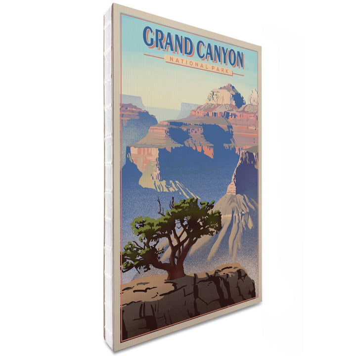 Lined 6x9 Journal, Grand Canyon National Park, Lithograph, Lay Flat, 193 Pages, FSC paper Home Lantern Press 