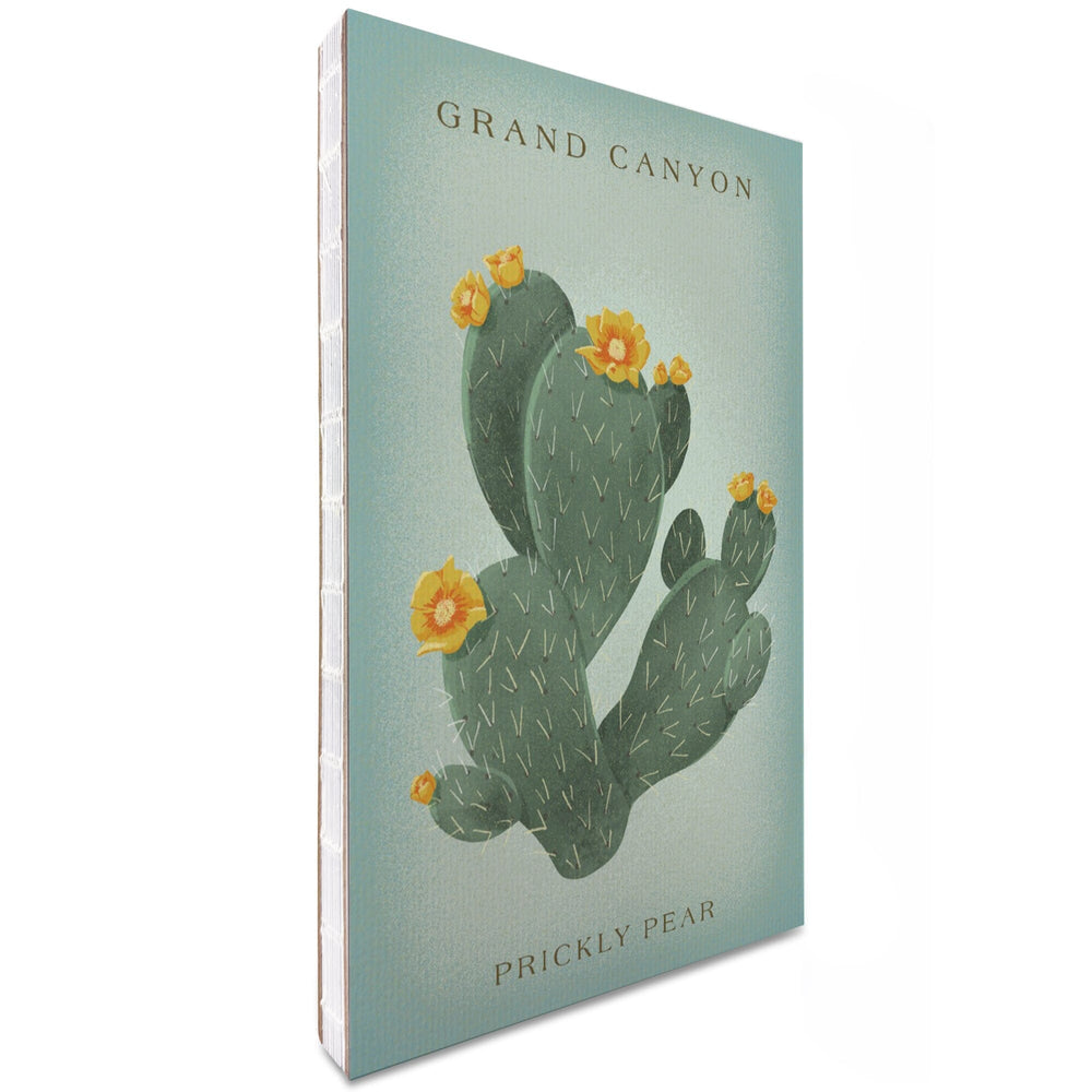 Lined 6x9 Journal, Grand Canyon, Prickly Pear with Yellow Flowers, Vintage Flora, Lay Flat, 193 Pages, FSC paper Home Lantern Press 