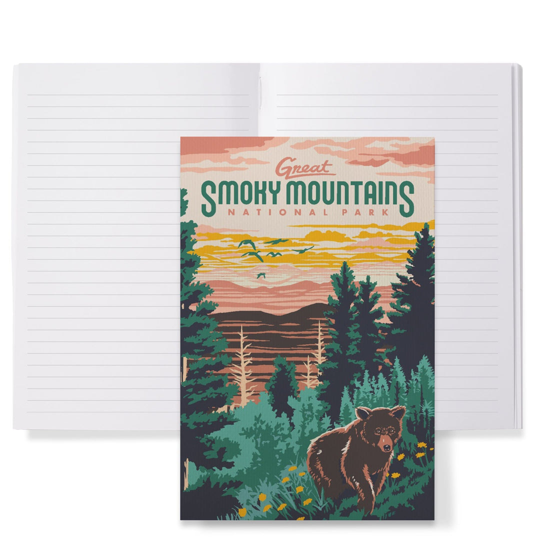 Lined 6x9 Journal, Great Smoky Mountains National Park, Explorer Series, Lay Flat, 193 Pages, FSC paper Home Lantern Press 