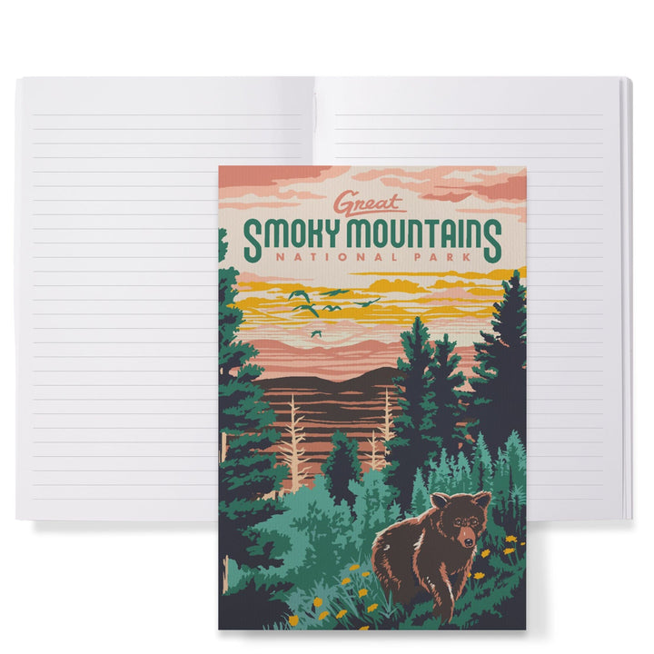 Lined 6x9 Journal, Great Smoky Mountains National Park, Explorer Series, Lay Flat, 193 Pages, FSC paper Home Lantern Press 