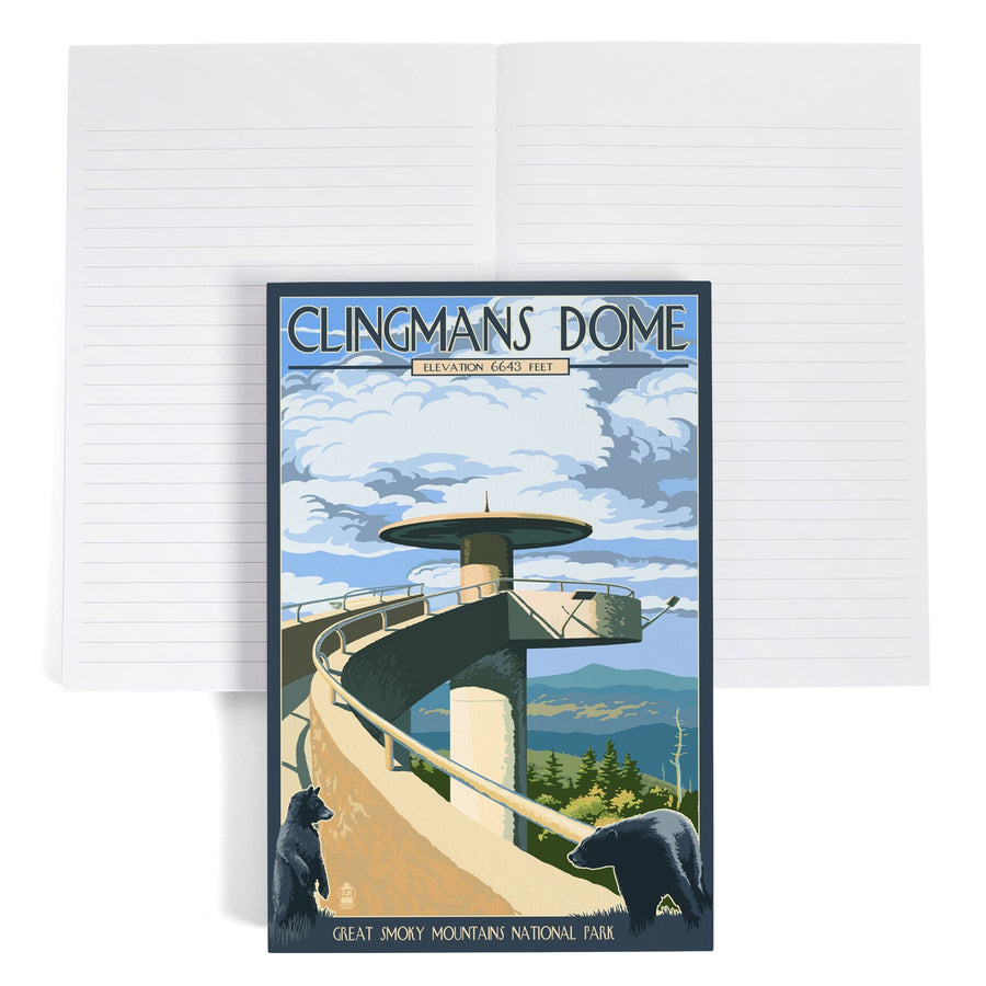 Lined 6x9 Journal, Great Smoky Mountains National Park, Tennessee, Clingmans Dome, Lay Flat, 193 Pages, FSC paper Home Lantern Press 