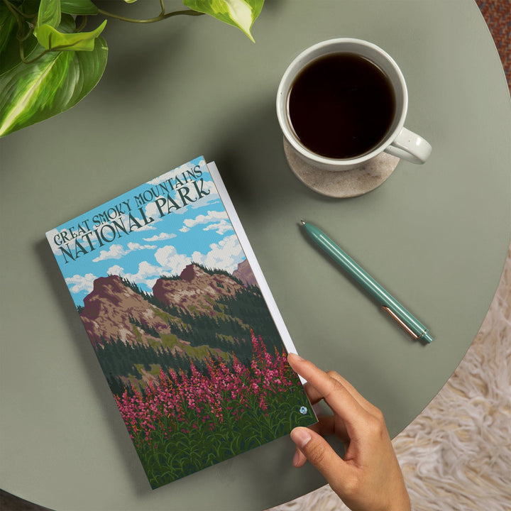 Lined 6x9 Journal, Great Smoky Mountains National Park, Tennessee, Fireweeds, Lay Flat, 193 Pages, FSC paper Home Lantern Press 