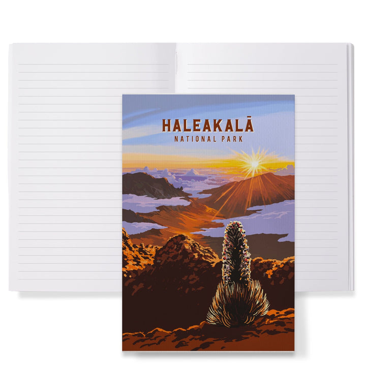 Lined 6x9 Journal, Haleakalā National Park, Hawaii, Painterly National Park Series, Lay Flat, 193 Pages, FSC paper Home Lantern Press 