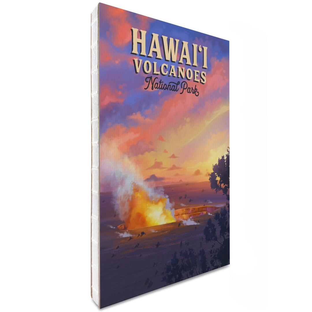 Lined 6x9 Journal, Hawai‘i Volcanoes National Park, Hawaii, Oil Painting, Lay Flat, 193 Pages, FSC paper Home Lantern Press 