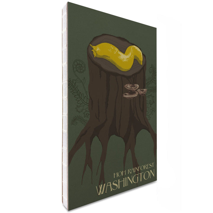 Lined 6x9 Journal, Hoh Rainforest, Washington, Banana Slug, Letterpress, Lay Flat, 193 Pages, FSC paper Home Lantern Press 