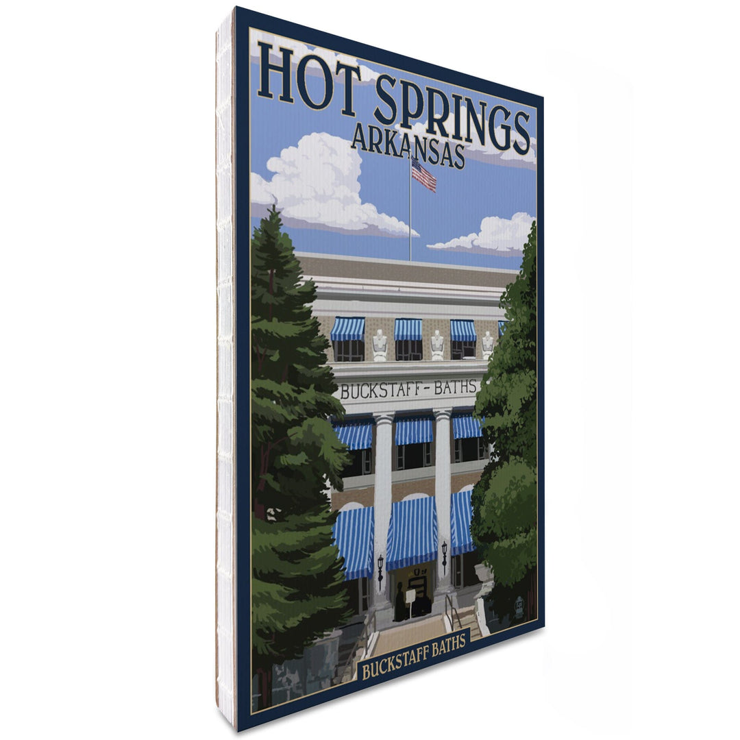 Lined 6x9 Journal, Hot Springs National Park, Arkansas, Buckstaff Bathhouse, Lay Flat, 193 Pages, FSC paper Home Lantern Press 