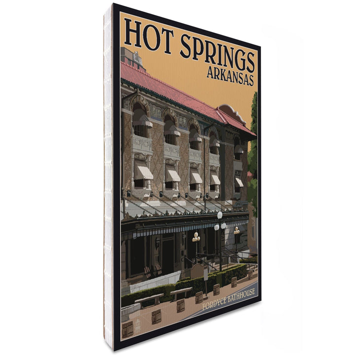 Lined 6x9 Journal, Hot Springs National Park, Arkansas, Fordyce Bathhouse, Lay Flat, 193 Pages, FSC paper Home Lantern Press 