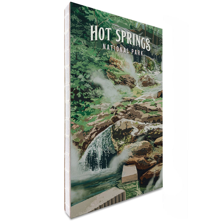 Lined 6x9 Journal, Hot Springs National Park, Arkansas, Painterly National Park Series, Lay Flat, 193 Pages, FSC paper Home Lantern Press 