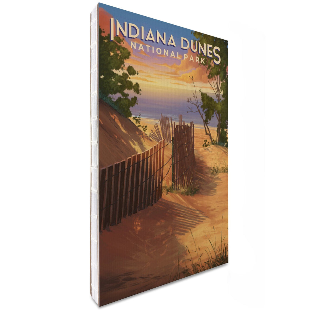 Lined 6x9 Journal, Indiana Dunes National Park, Indiana, Oil Painting, Lay Flat, 193 Pages, FSC paper Home Lantern Press 