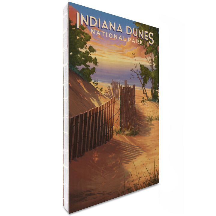 Lined 6x9 Journal, Indiana Dunes National Park, Indiana, Oil Painting, Lay Flat, 193 Pages, FSC paper Home Lantern Press 