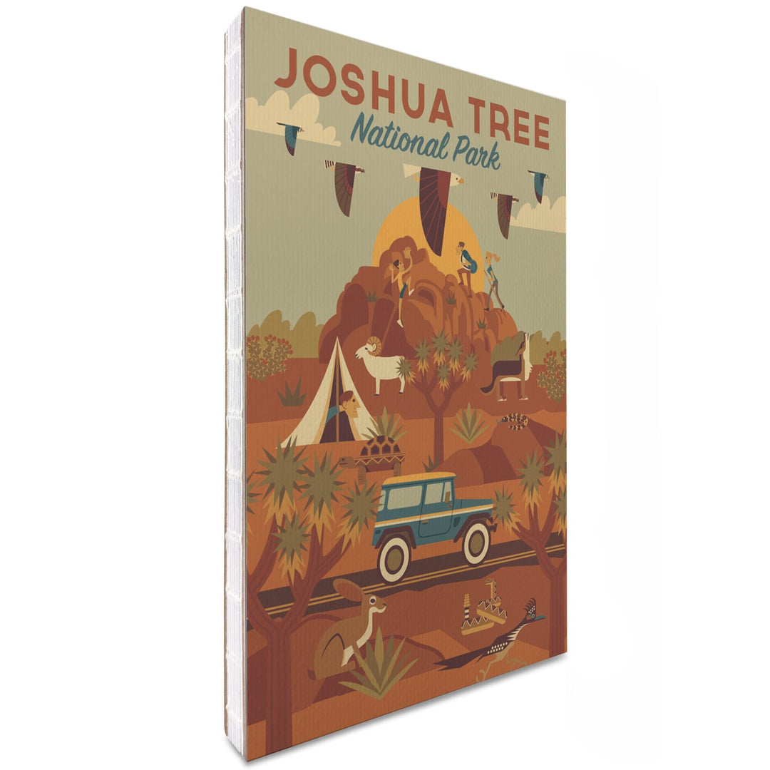 Lined 6x9 Journal, Joshua Tree National Park, California, Geometric National Park Series, Lay Flat, 193 Pages, FSC paper Home Lantern Press 