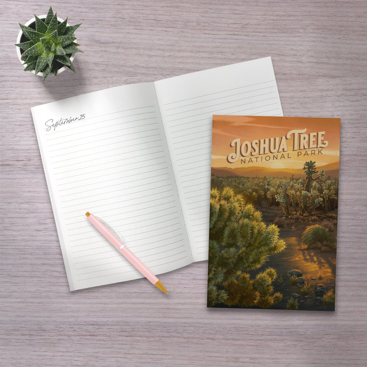 Lined 6x9 Journal, Joshua Tree National Park, California, Oil Painting, Lay Flat, 193 Pages, FSC paper Home Lantern Press 