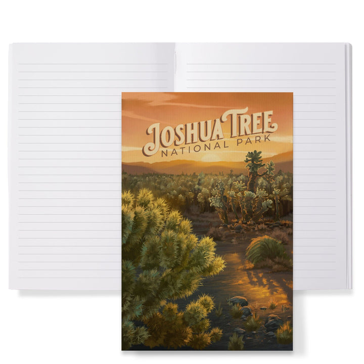 Lined 6x9 Journal, Joshua Tree National Park, California, Oil Painting, Lay Flat, 193 Pages, FSC paper Home Lantern Press 