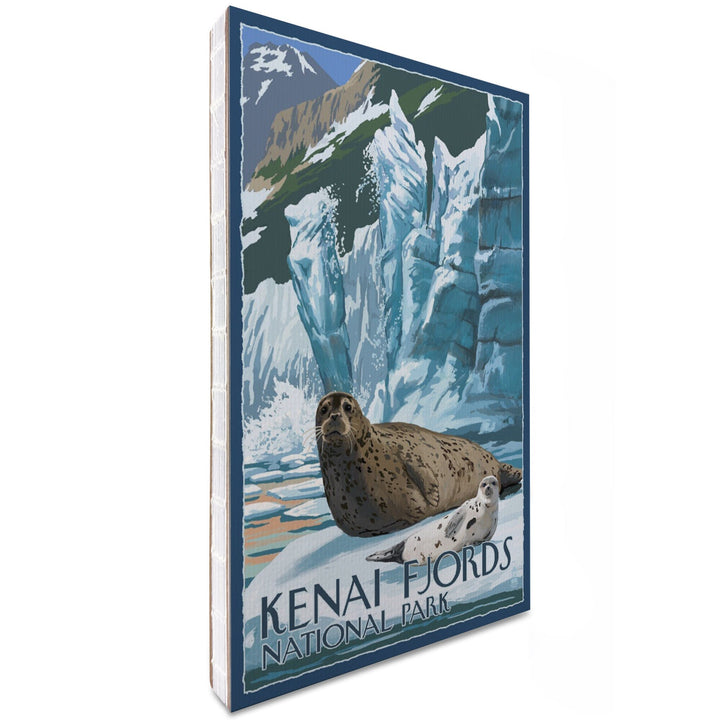 Lined 6x9 Journal, Kenai Fjords National Park, Alaska, Seals and Ice Shelf, Lay Flat, 193 Pages, FSC paper Home Lantern Press 