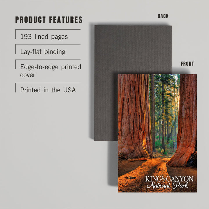 Lined 6x9 Journal, Kings Canyon National Park, California, Grants Grove, Lay Flat, 193 Pages, FSC paper Home Lantern Press 