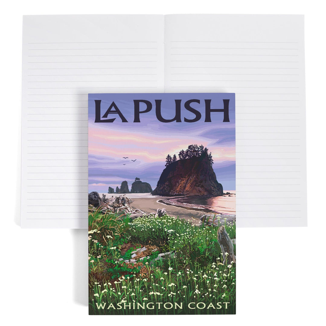 Lined 6x9 Journal, La Push, Washington, Coast, Lay Flat, 193 Pages, FSC paper Home Lantern Press 