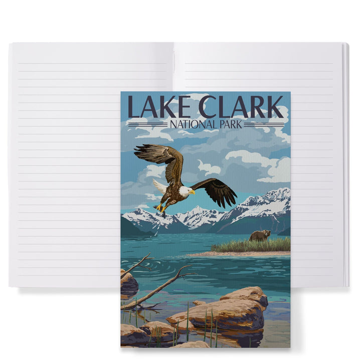 Lined 6x9 Journal, Lake Clark National Park, Alaska, Lake View, Lay Flat, 193 Pages, FSC paper Home Lantern Press 