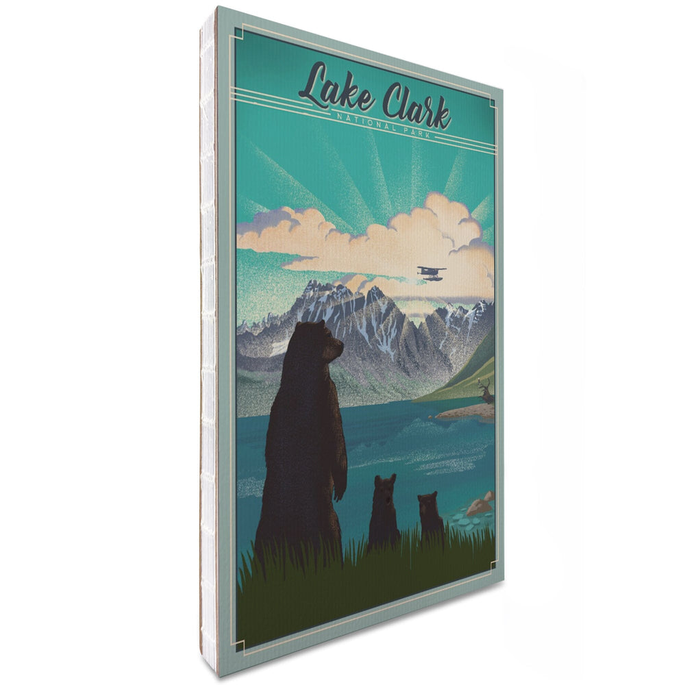 Lined 6x9 Journal, Lake Clark National Park, Alaska, Lithograph, Lay Flat, 193 Pages, FSC paper Home Lantern Press 