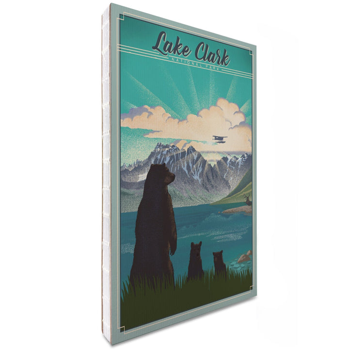 Lined 6x9 Journal, Lake Clark National Park, Alaska, Lithograph, Lay Flat, 193 Pages, FSC paper Home Lantern Press 