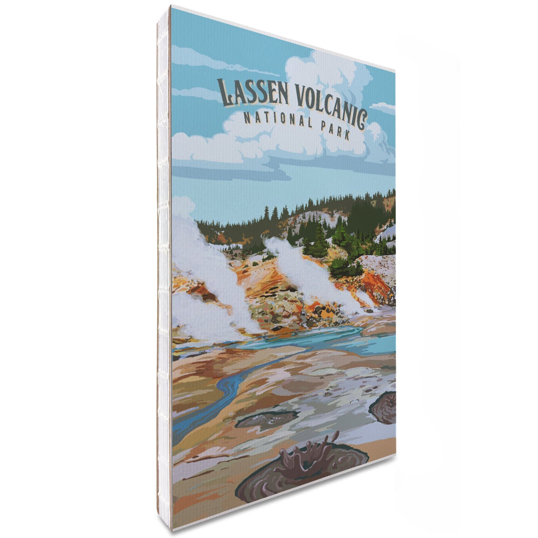 Lined 6x9 Journal, Lassen Volcanic National Park, California, Painterly National Park Series, Lay Flat, 193 Pages, FSC paper Home Lantern Press 