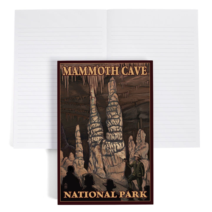 Lined 6x9 Journal, Mammoth Cave National Park, Kentucky, Onyx Pillars, Lay Flat, 193 Pages, FSC paper Home Lantern Press 