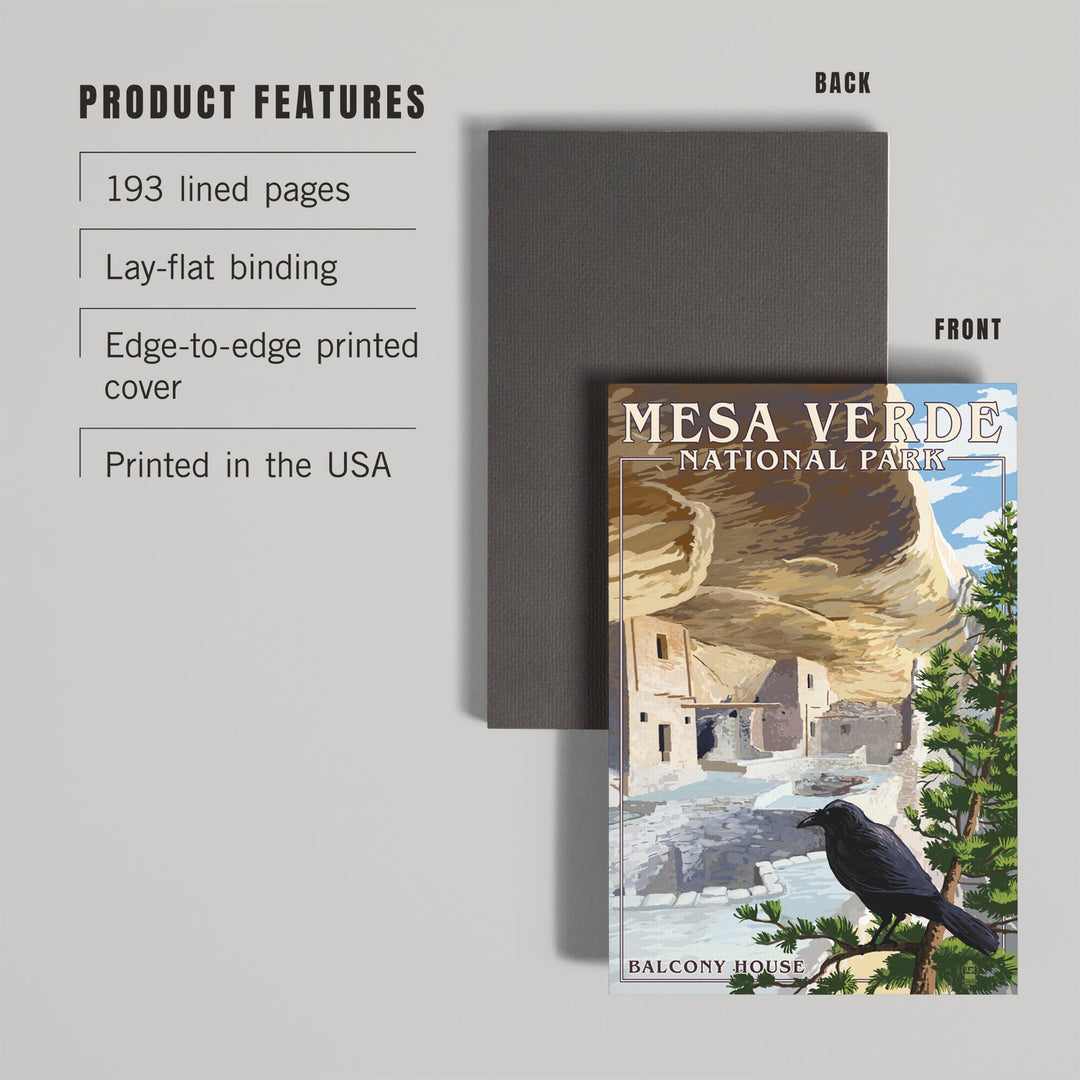 Lined 6x9 Journal, Mesa Verde National Park, Colorado, Balcony House, Lay Flat, 193 Pages, FSC paper Home Lantern Press 