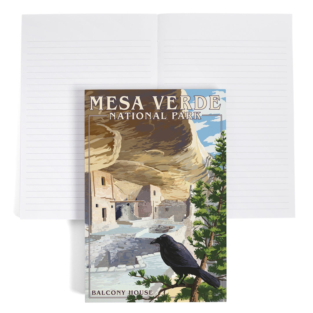 Lined 6x9 Journal, Mesa Verde National Park, Colorado, Balcony House, Lay Flat, 193 Pages, FSC paper Home Lantern Press 