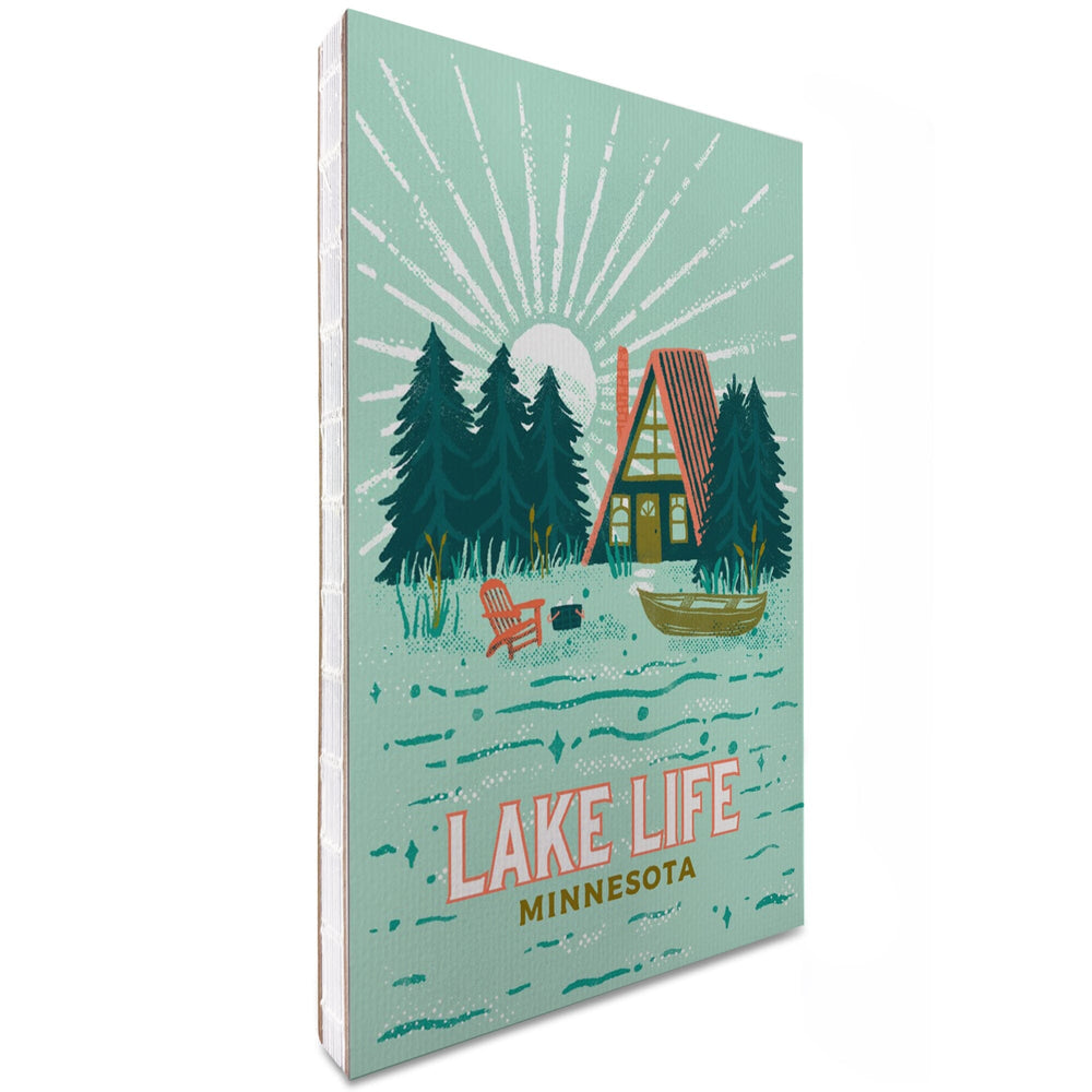 Lined 6x9 Journal, Minnesota, Lake Life Series, Cabin, Lay Flat, 193 Pages, FSC paper Home Lantern Press 