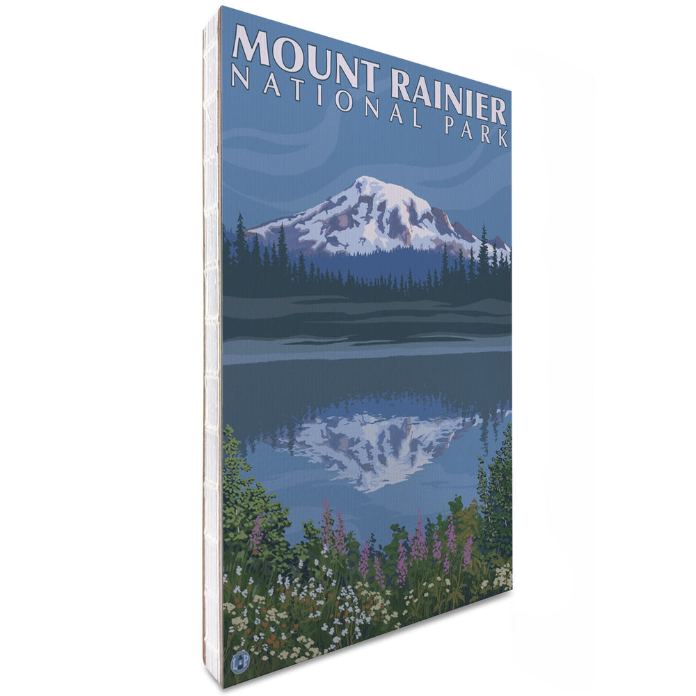 Lined 6x9 Journal, Mount Rainier, Washington, Reflection Lake, Lay Flat, 193 Pages, FSC paper Home Lantern Press 