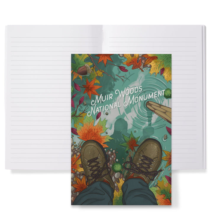 Lined 6x9 Journal, Muir Woods National Monument, California, Outdoor Activity, Hiking Closeups, Fall Colors, Lay Flat, 193 Pages, FSC paper Home Lantern Press 
