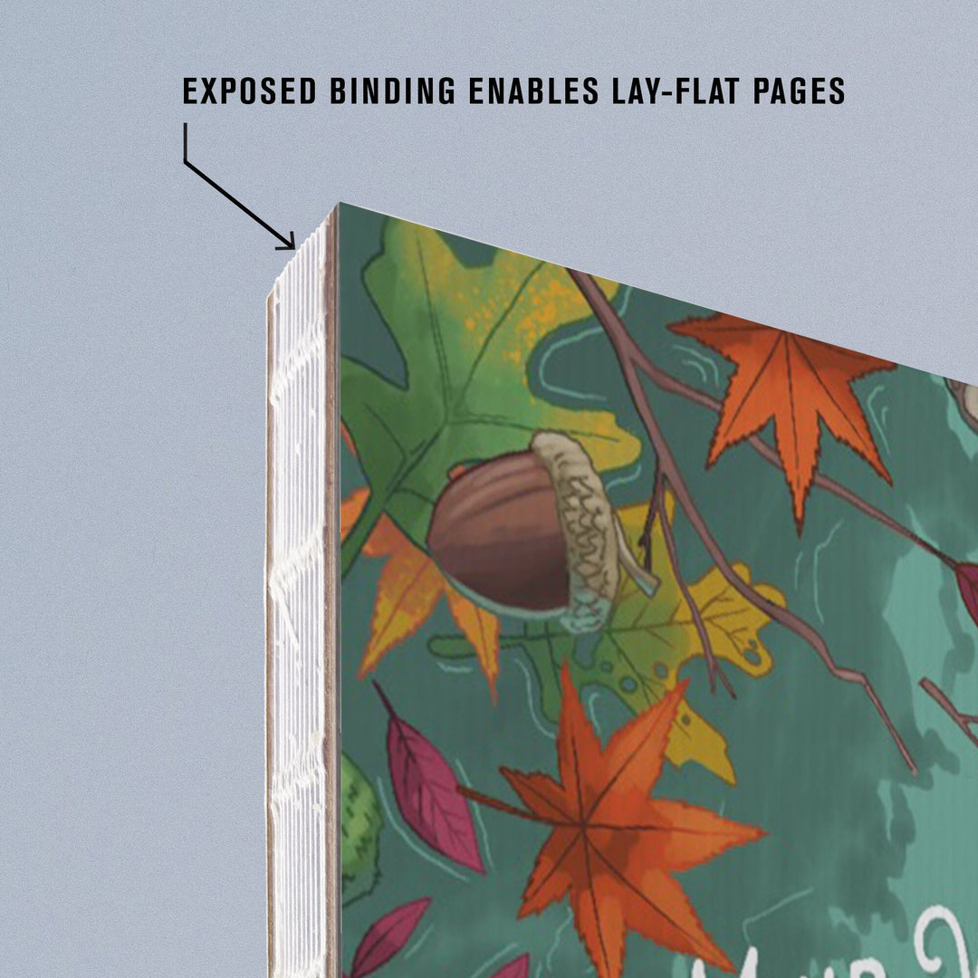 Lined 6x9 Journal, Muir Woods National Monument, California, Outdoor Activity, Hiking Closeups, Fall Colors, Lay Flat, 193 Pages, FSC paper Home Lantern Press 